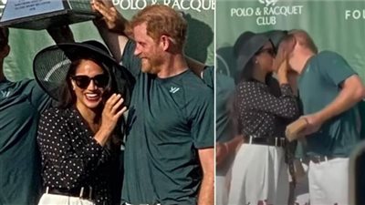 ميجان ماركل تهنئ زوجها الأمير هاري بفوزه في مباراة بولو.. بحركة جريئة