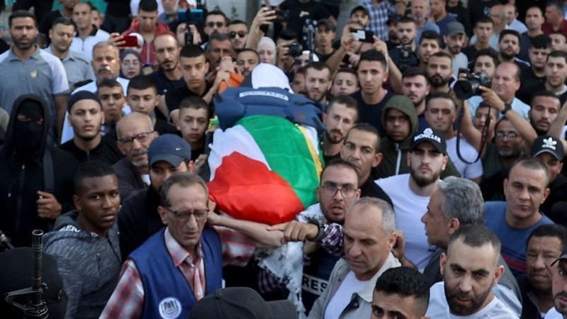 جنازة الصحفية الفلسطينية