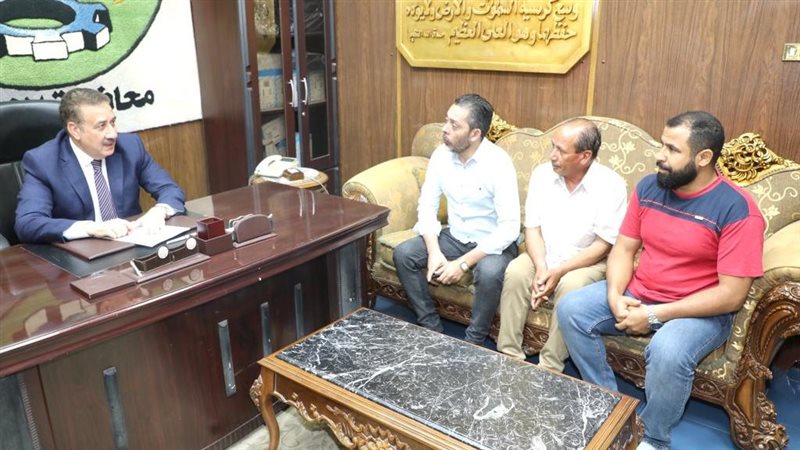 محافظ المنوفية خلال