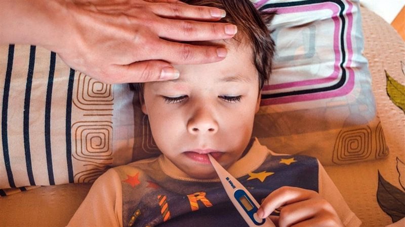 أحد الأطفال المصابين