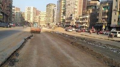 رصف ورفع كفاءة الشوارع بالمنصورة | صور 