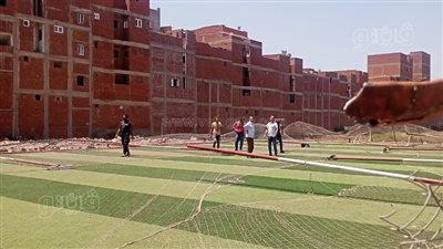 إزالة ملعب خماسي أقيم على أرض زراعية بطنطا | فيديو 