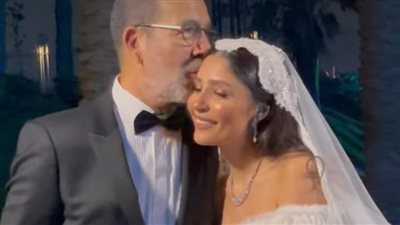 الصور الأولى من حفل زفاف ابنة مدحت العدل