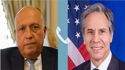 وزير الخارجية يبحث علاقات التعاون الثنائي مع نظيره الأمريكي