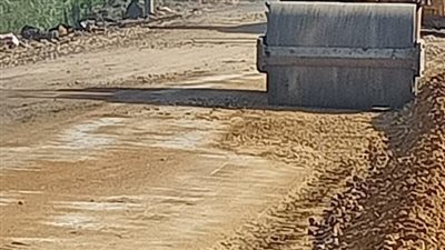 إصلاح هبوط أرضي بجسر ميت فارس ببني عبيد في الدقهلية