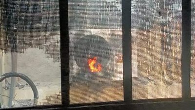 إخماد حريق بمستشفى شبين القناطر | صور 