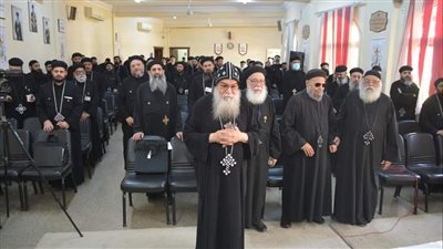 ايبارشية المنيا تختتم المؤتمر  نصف السنوي لمجمع الكهنة