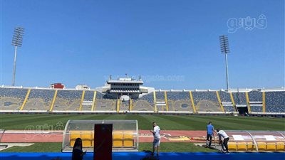 ملعب محمد الخامس يتزين لاستضافة نهائي أفريقيا بين الأهلي والوداد| فيديو وصور