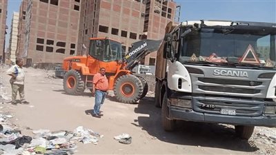رفع 60 طن مخلفات بمنطقة المريوطية | صور