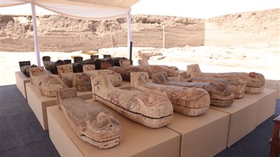 15 صورة ترصد اكتشاف أول وأكبر خبيئة تماثيل برونزية بسقارة