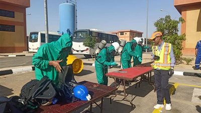 القابضة للمياه: بدء تدريبات السلامة والصحة المهنية ضمن مسابقة شركات الوجه البحرى