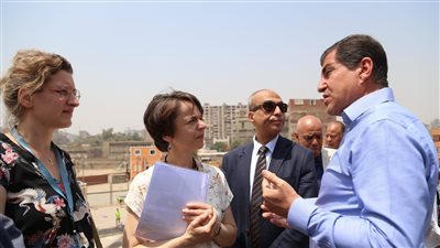 ممثلو الوكالة الفرنسية للتنمية يتفقدون مشروعات برنامج الارتقاء الحضري