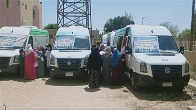 الكشف على ١٩٥٠ مواطنا من أهالي الخفيج بالإسماعيلية خلال قافلة طبية | صور