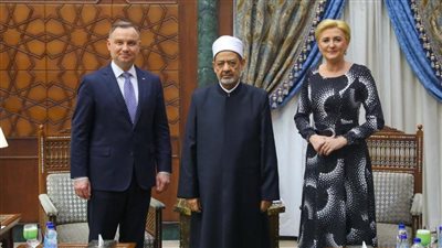 الطيب يرحب بالرئيس البولندي.. ويعلن تخصيص 10 منح لطلاب بولندا لدراسة الإسلام في الأزهر | صور