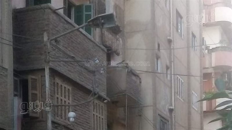 انهيار بلكونة شقة