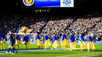 أوكرانيا تتقدم على إسكتلندا 1 / 0 في الشوط الأول ضمن تصفيات كأس العالم