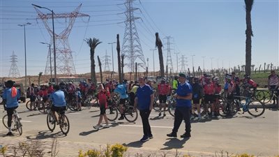 رياضة القليوبية تشارك في ماراثون اليوم العالمي للدراجات بالعاصمة الإدارية الجديدة