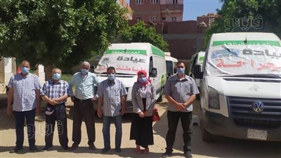 كشف وعلاج بالمجان لـ1315 مواطنًا في قافلة طبية ببني سويف