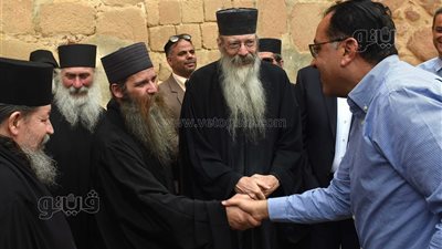 رئيس الوزراء يتفقد مشروع تطوير منطقة وادي الدير بسانت كاترين | صور