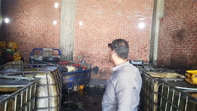 ضبط طن زيوت غير صالحة في أبو النمرس |صور