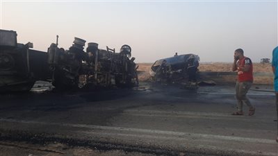 مصرع شخص وإصابة 5 آخرين في حادث تصادم بمحور روض الفرج 