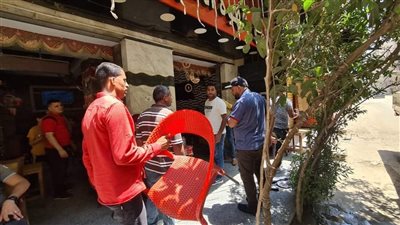 رفع 90 حالة إشغال وضبط 150 شيشة بالطالبية | صور 