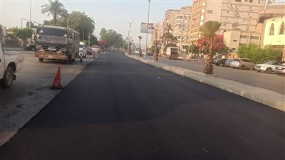 رصف عدد من الشوارع الجانبية بحي جنوب الجيزة | صور 