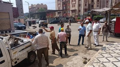 رئيس مدينة السنطة تقود حملة مكبرة لإزالة الإشغالات | صور