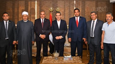 محافظ الغربية يستقبل رئيس جامعة الأزهر ويتفقان على تنفيذ قوافل طبية