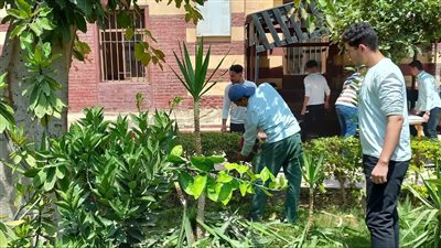 يوم بيئي بكلية السياحة والفنادق في جامعة المنصورة | صور 