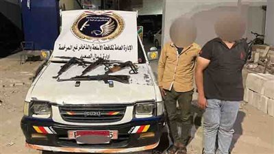 حبس 2 من العناصر الإجرامية لحيازتهما أسلحة نارية قبل ترويجها