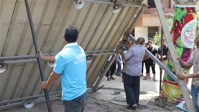 رفع 300 حالة أشغال متنوعة وإزالة تعديات بالهرم | صور