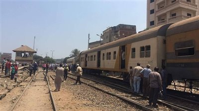 مصرع شاب صدمه قطار ببني سويف