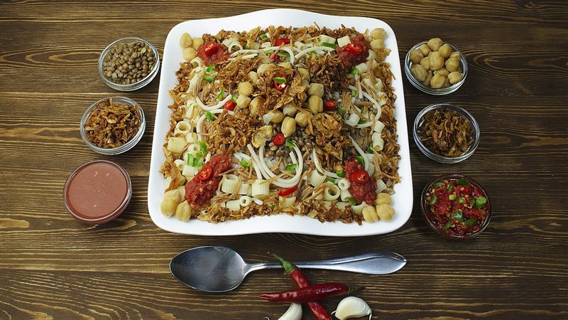 طبق الكشري المصري