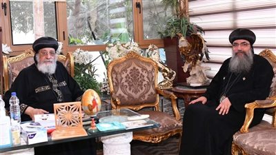 البابا تواضروس يلتقي أسقف شمالي فرنسا