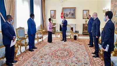  سدود النهضة وجوليوس نيريري يتصدران مباحثات السيسي ووزيرة خارجية تنزانيا | صور