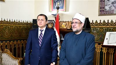 وزير الأوقاف يستقبل سفير أوزبكستان بالقاهرة