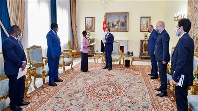 شاهد.. الرئيس السيسي يستقبل وزيرة خارجية تنزانيا 