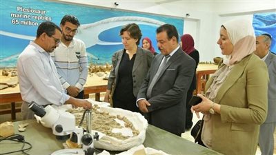 وفد هيئة أمديست وبرنامج الجامعات الحكومية بالوكالة الأمريكية يزور جامعة الوادي الجديد