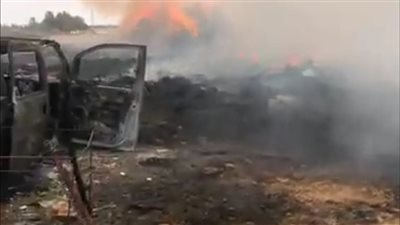 إخماد حريق التهم سيارتين بإحدى القرى في الإسماعيلية