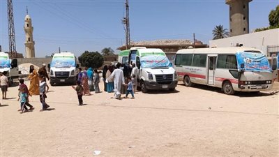 تقديم الخدمات الطبية والعلاجية لـ 1804 حالات بقرية الشيخ حسن بالمنيا 