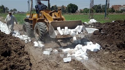 حملات مكبرة لإزالة التعديات على أملاك الدولة بالمنيا 