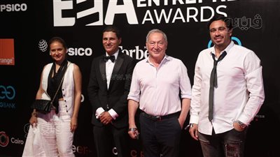 نجيب وسميح ساويرس والمشاط في حفل إعلان جوائز ريادة الأعمال EEA |فيديو وصور 