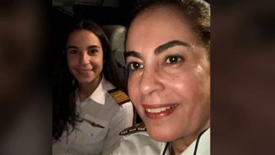 نيفين درويش وابنتها.. تفاصيل أول ثنائي مصري يقود أكبر طائرة على مستوى العالم