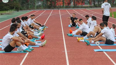 منتخب مصر يخوض مرانه الأول بالعاصمة الكورية| صور