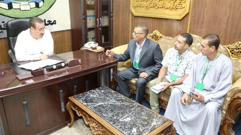محافظ المنوفية خلال