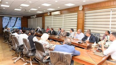 لتنفيذ محور مروري.. محافظ الدقهلية يلتقي وفد معهد بحوث النيل وممثلي هيئة للطرق