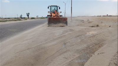 استمرار رفع كفاءة طريق 