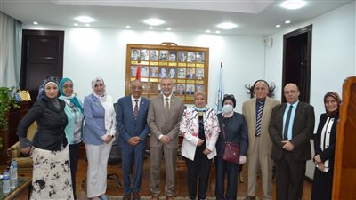 نائب رئيس جامعة الإسكندرية يستقبل فريق الهيئة القومية لضمان جودة التعليم 