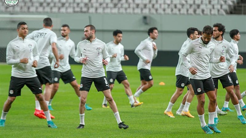جانب من تدريبات منتخب